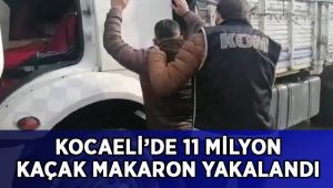 Kocaeli’de 11 milyon makaron ele geçirildi