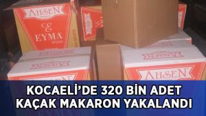 Kocaeli'de 320 bin adet kaçak makaron ele geçirildi