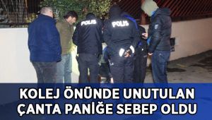 Kocaeli'de şüpheli çanta fünyeyle patlatıldı