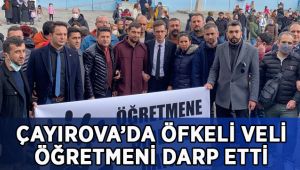 Öfkeli veli, öğrencilerin gözü önünde öğretmeni darp etti
