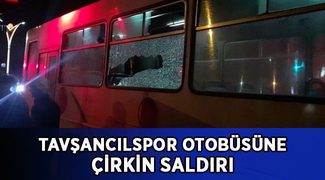 Takım otobüsüne taşlı saldırı: 1 futbolcu yaralandı
