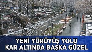 Yeni Yürüyüş Yolu kar altında bir başka güzel