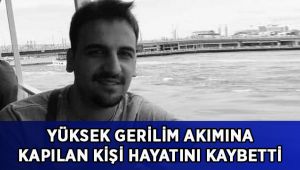 Yüksek gerilim akımına kapılan kişi hayatını kaybetti