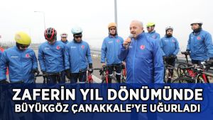 Zaferin Yıldönümünde Başkan Büyükgöz Çanakkale’ye Uğurladı