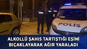 Alkollü şahıs tartıştığı eşini bıçaklayarak ağır yaraladı