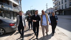 Başkan Özlü çalışmaları yerinde inceledi