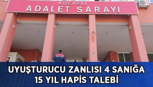 Bir kilo uyuşturucuyla yakalanan 4 sanığa en az 15 yıl hapis talebi