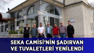 Büyükşehir, SEKA Camisi’nin şadırvan ve tuvaletlerini yeniledi