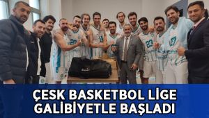 ÇESK Basketbol lige galibiyetle başladı