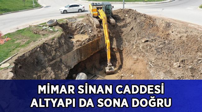Dilovası Mimar Sinan Caddesi’ndeki altyapı da sona doğru