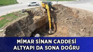 Dilovası Mimar Sinan Caddesi’ndeki altyapı da sona doğru