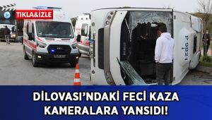 Dilovası’ndaki feci kaza kameralara yansıdı!