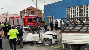 Feci kazada hayatını kaybeden 2 kişi toprağa verildi