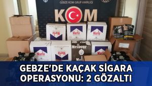 Gebze'de kaçak sigara operasyonu: 2 gözaltı