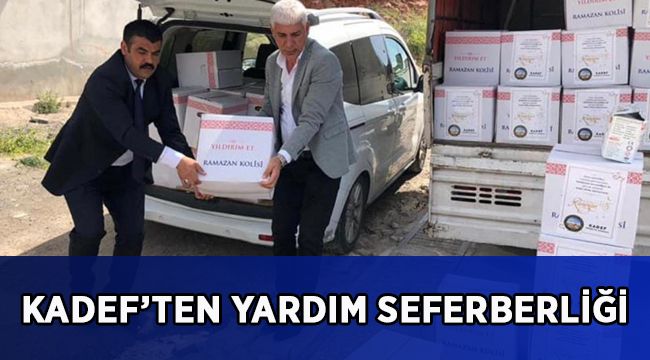KADEF’ten yardım seferberliği