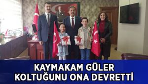 Kaymakam Güler koltuğunu devretti!