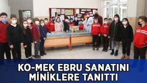 KO-MEK ebru sanatını miniklere tanıttı
