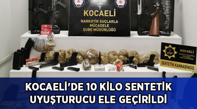 Kocaeli'de 10 kilo sentetik uyuşturucu ele geçirildi
