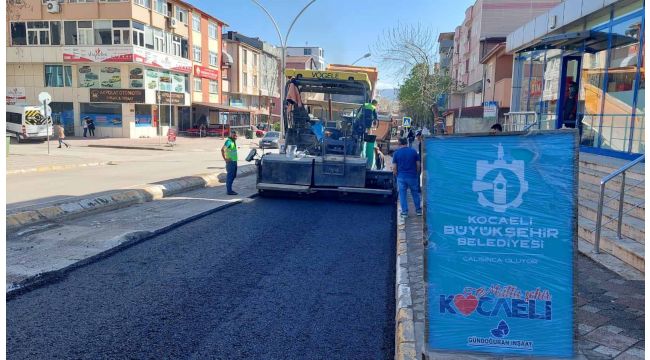 Körfez Akşemsettin Caddesi asfaltlandı
