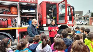 Minik öğrencilere İtfaiyecilik anlatıldı