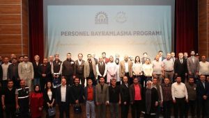 Başkan Büyükgöz, mesai arkadaşlarıyla bayramlaştı