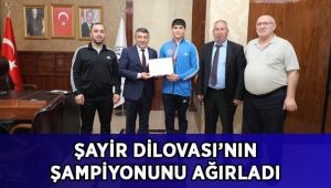 Başkan Şayir, Şampiyon sporcuyu ağırladı