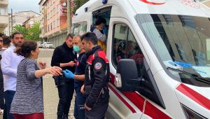 Bayram günü komşular birbirine girdi