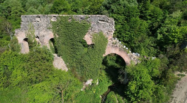 Bir kentin su ihtiyacını karşılıyordu, ormanın içinde kaldı
