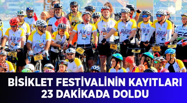 Bisiklet festivalinin kayıtları 23 dakikada doldu