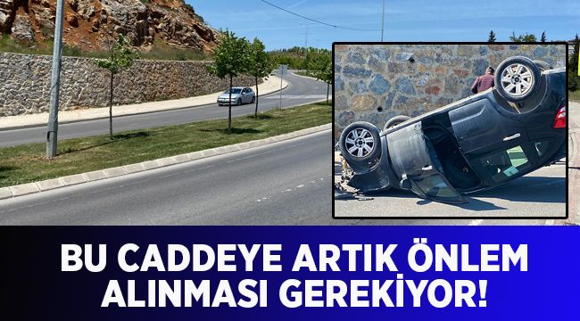 Bu caddeye artık önlem alınması gerekiyor!