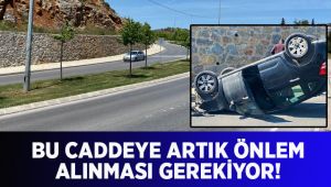 Bu caddeye artık önlem alınması gerekiyor!