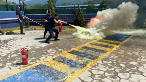 Büyükşehir İtfaiyesinden uygulamalı eğitim