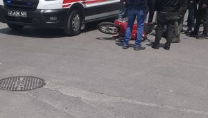 Cip ile çarpışan motosikletin sürücüsü yaralandı