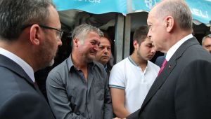 Erdoğan, kazada ölen gencin cenazesine katıldı