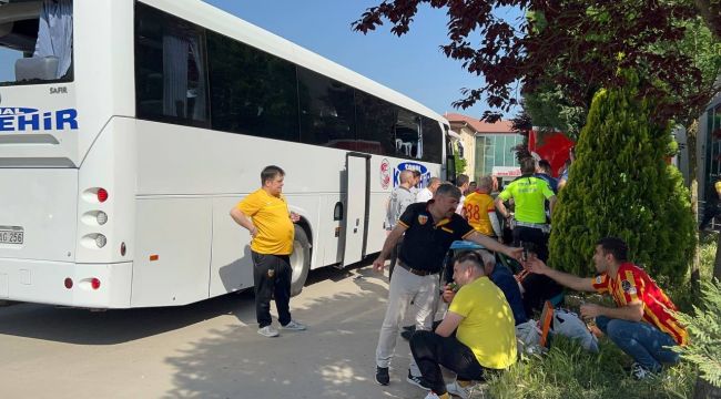 Polis ekipleri TEM'de taraftar nöbetinde
