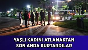 Yaşlı kadını kayalıklardan atlamaktan son anda kurtardılar