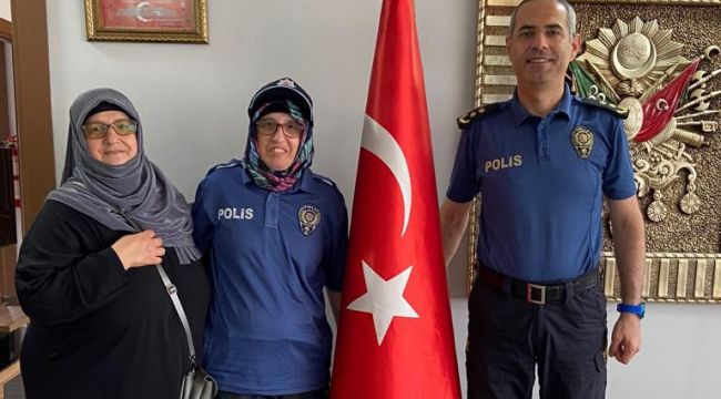 Engelli gencin 'polis olma' hayalini gerçekleşti