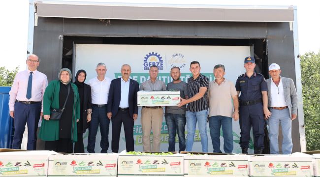 Büyükgöz’den Gebzeli çiftçilere fide desteği
