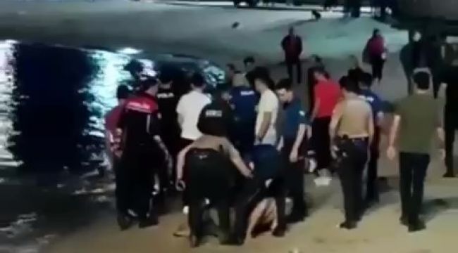 Denize girdi, boğulmaktan son anda kurtarıldı