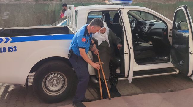 Hatice teyzenin yardımına Zabıta koştu