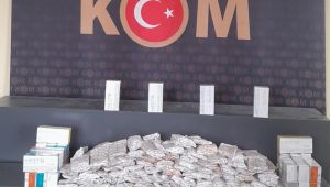Kargo paketinden onlarca paket kaçak tütün çıktı