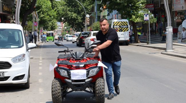 Binlerce lira verip aldığı ATV'ye daha hiç binemedi