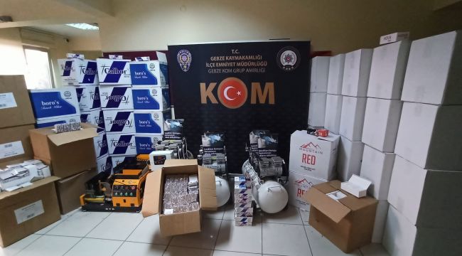 Gebze’de Polis kaçakçılara geçit vermiyor