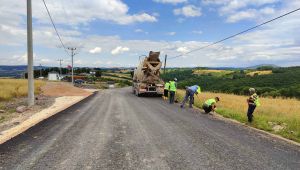 Kalburcu Köyüne beton yol