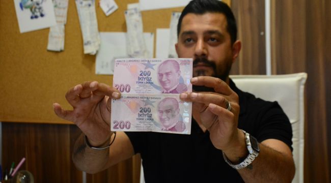 Sahte zannettiği para hatalı baskı çıktı