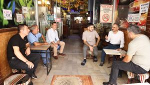 Başkan Çiftçi esnafları dinliyor
