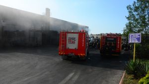 Fabrika yangını diye panik oluştu, makine arızası çıktı