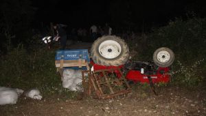 Kocaeli'de fındıkçıları taşıyan traktör devrildi, 1 ölü!