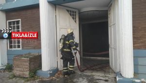 Metruk binada yangın çıktı