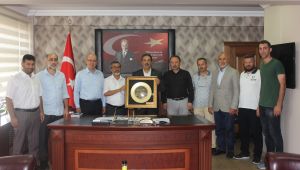 STK'lardan Kaymakam Güler'e veda ziyareti
